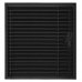 Решётка вентиляционная потолочная 49х49 см, цвет черный