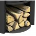 Contura 810:3 - серая дровяная печь с чугунной дверкой, верхняя панель - талькомагнезит