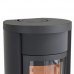 Contura 620G:2 Style - камин-печь черного цвета со стеклянной дверцей, передняя крышка