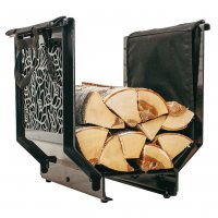 Дровница металлическая с сумкой для переноски дров