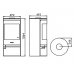 Akita EcoDesign - круглая печь с большой стеклокерамической дверью