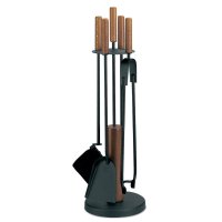 арт. 50.541L (черный+дерево) - 4-х предметный набор с деревянными ручками