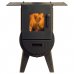 IRON-DOG № 3 - отопительная печь-камин с варочной плитой