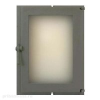 Чугунная герметичная дверца со стеклом арт.505