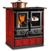 Rosetta Maiolica BO - кухонная плита с плитой и духовкой, бордовая