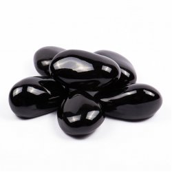 Декоративные керамические камни SteelHeat черные L