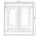 Чугунная дверь со стеклом для печи-камина арт.408